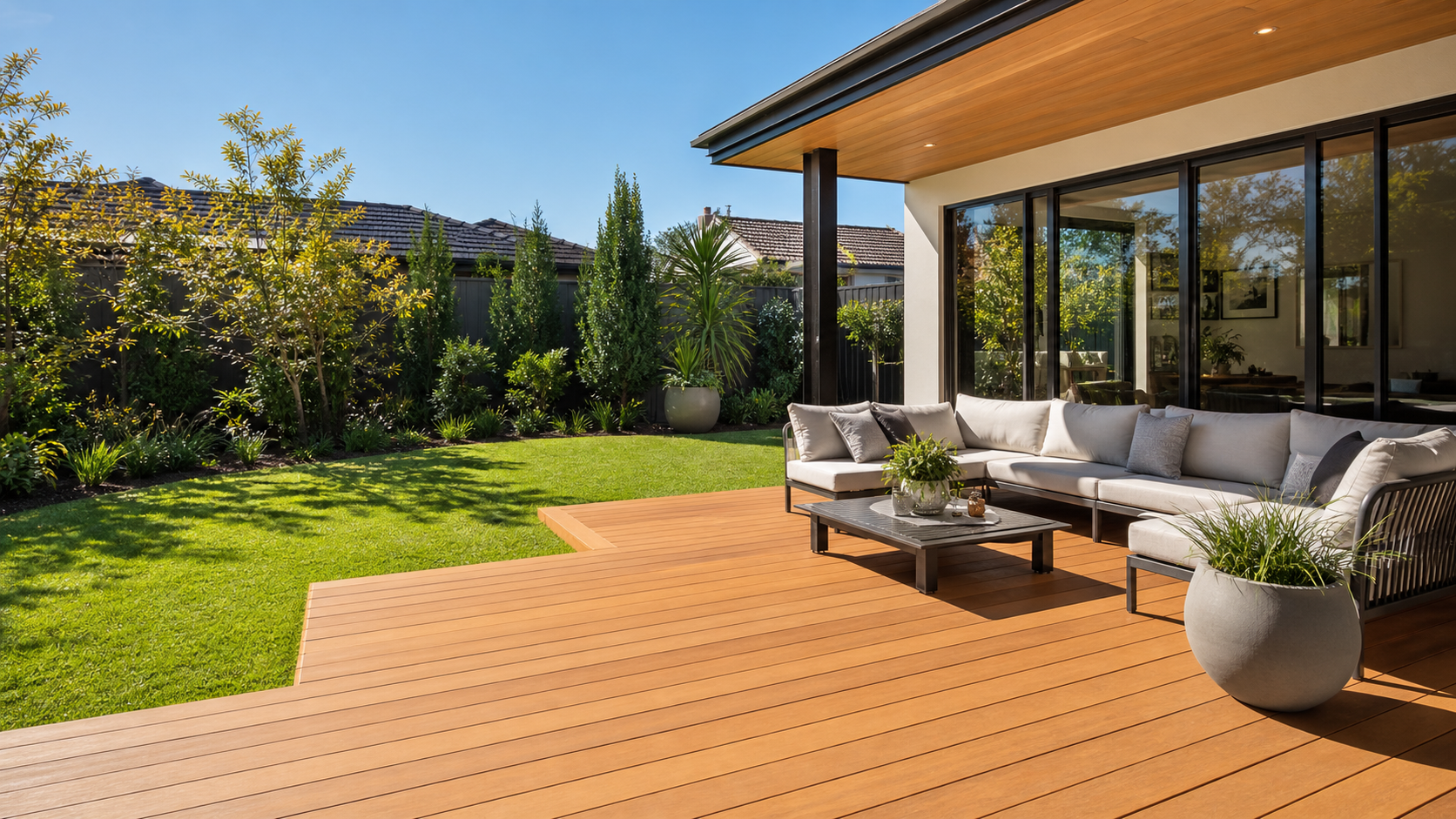 Composite decking sample