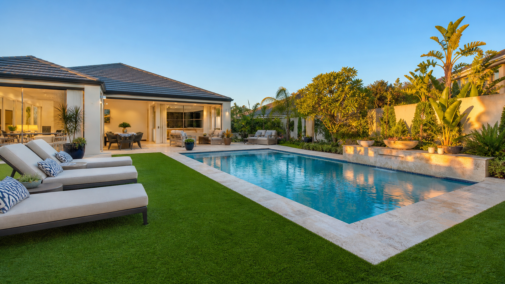 Paving & Limestone project by Artificial Outdoor Solutions